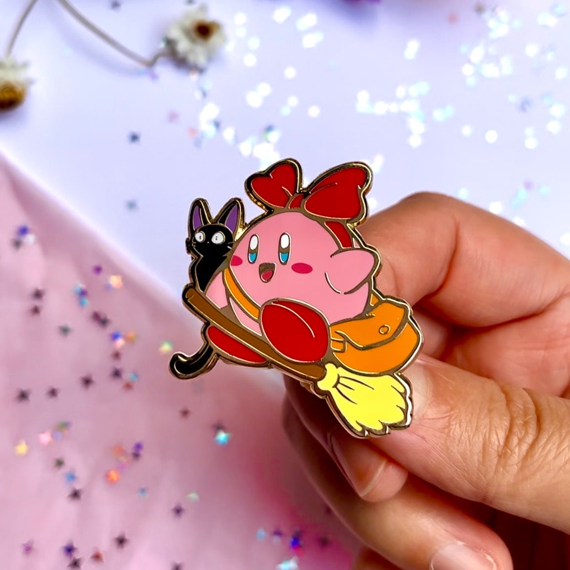 Kirby x Kiki Enamel Pin