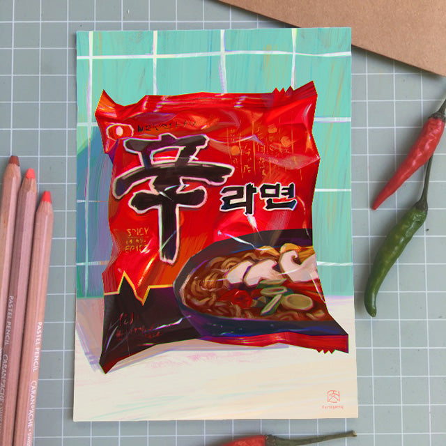 Spicy Food Set of 3 Art Prints