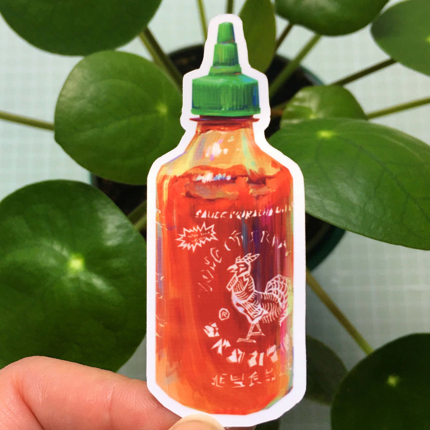 Sriracha Waterproof Vinyl Sticker | Die Cut Sticker | Laptop Decal | asian food stickers
