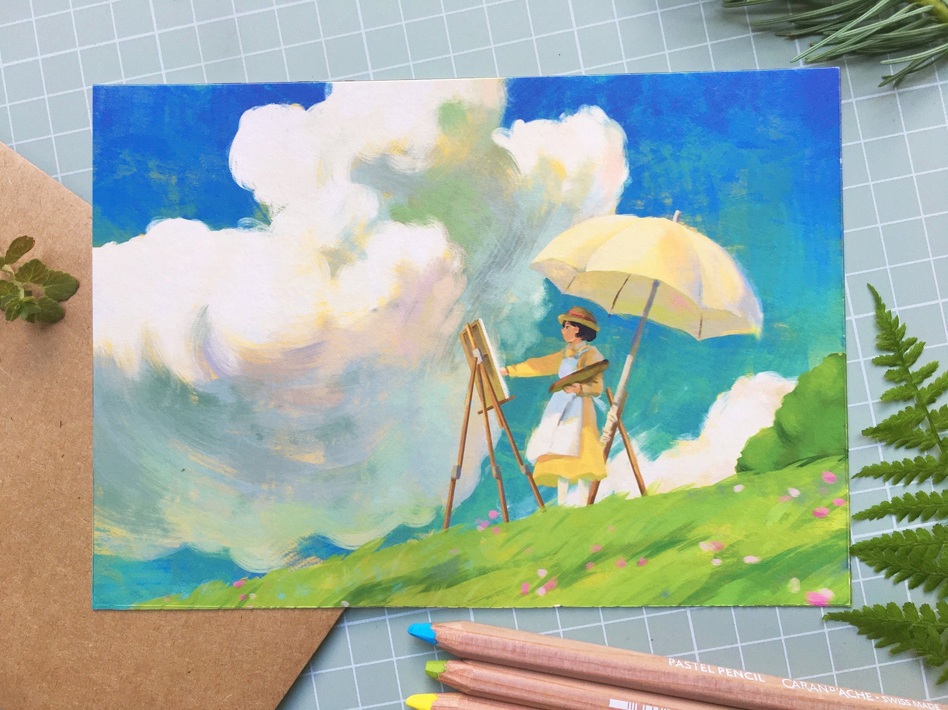 Anime Landscape Illustration | Anime Art Print