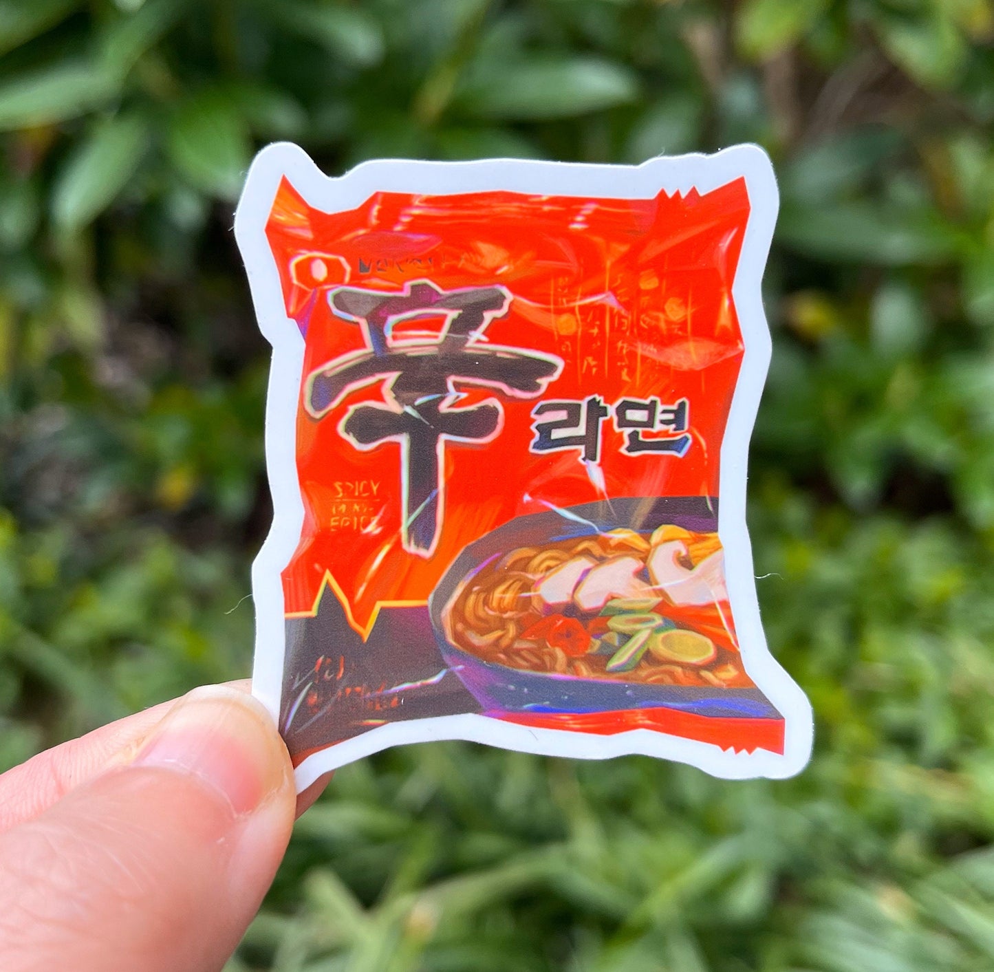 Shin Ramyun Waterproof Vinyl Sticker | Die Cut Sticker | Laptop Decal | asian food stickers
